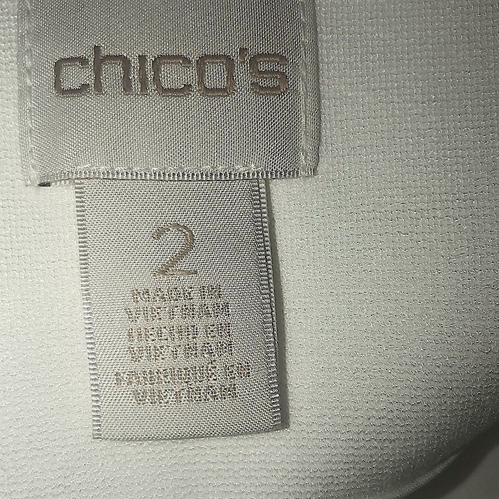 CHICO’S Striped Color Block Button Ponte Jacket🧥 - Picture 10 of 13